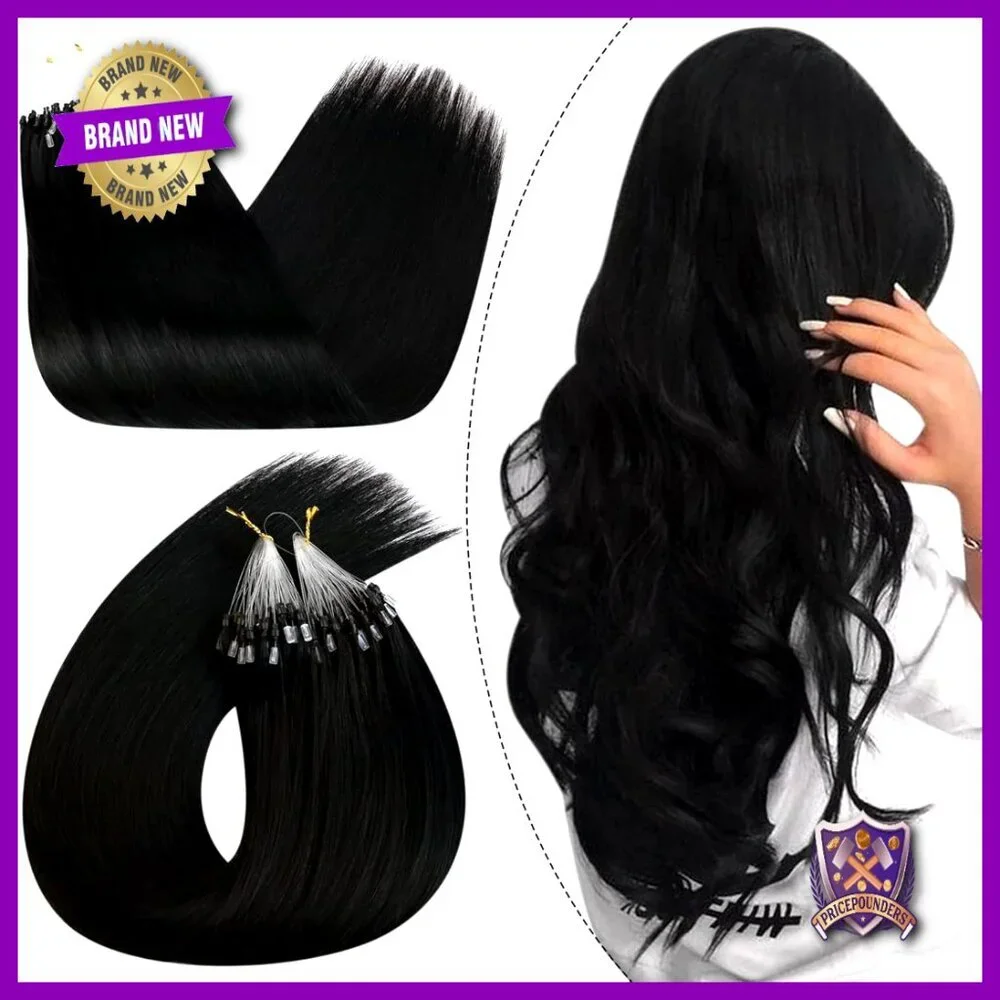 24 Inch Human Hair Micro Link Extensions 50G Cold Fusion Method